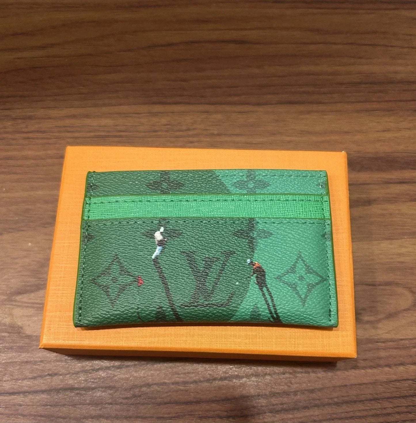 Louis Vuitton Golf Green Card Holder – Luxury Leather Card Wallet