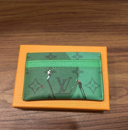 Louis Vuitton Golf Green Card Holder – Luxury Leather Card Wallet