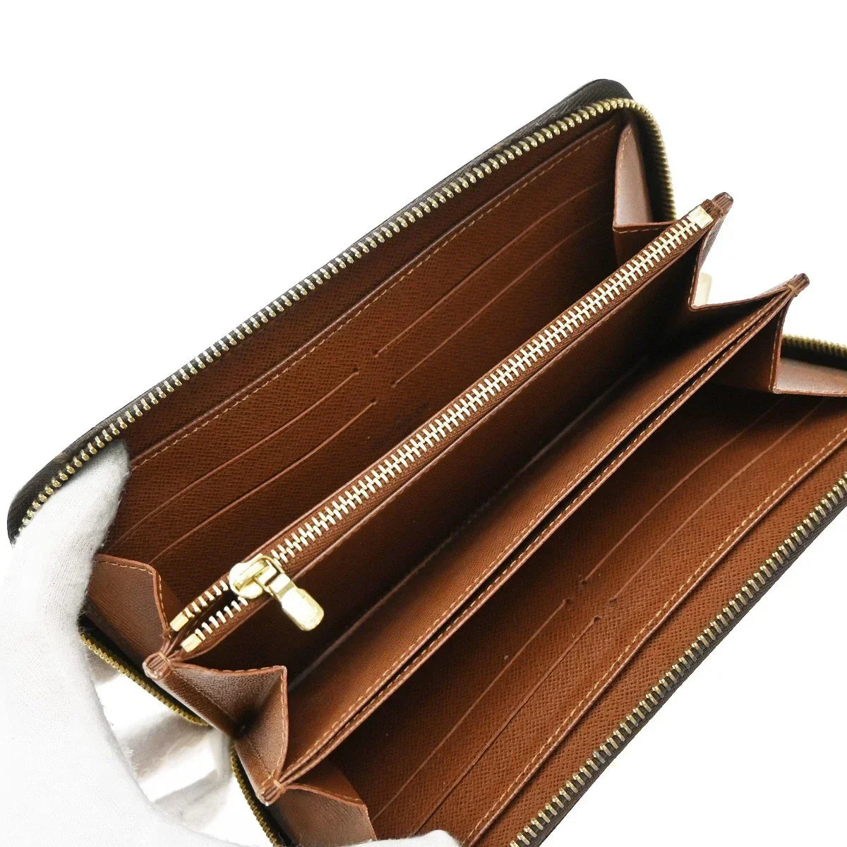 Louis Vuitton Monogram Zippy Long Wallet – Brown Leather Zip Around | M60017